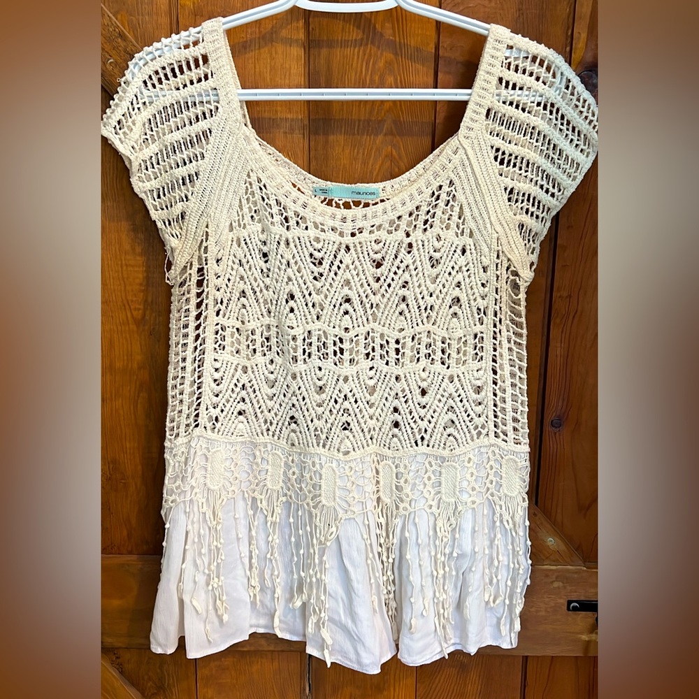 Beautiful Crochet Top M/L
